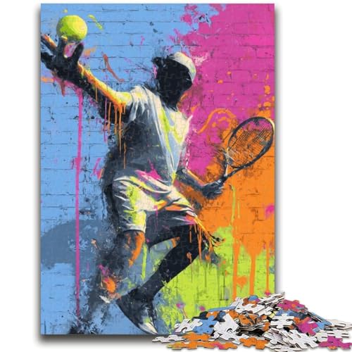 Puzzle für Erwachsene, 1000 Teile, schwieriges Tennis-Ölgemälde, Lernspielzeug, Familienspiele, einzigartige Geburtstags- und Geschenkideen, 26x38cm Puzzle für Erwachsene, 1000 Teile, schwieriges Tennis-Ölgemälde, Lernspielzeug, Familienspiele, einzigartige Geburtstags- und Geschenkideen, 26x38cm von ZKYUBEK