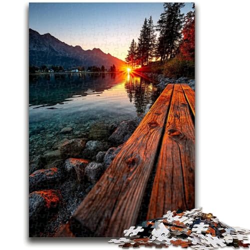 Puzzle für Erwachsene, 1000 Teile, wunderschöne Berge und Seen, anspruchsvoll zu vervollständigen, Aber lustig und humorvoll, einzigartige Geburtstags- und Geschenkideen, 26x38cm von ZKYUBEK