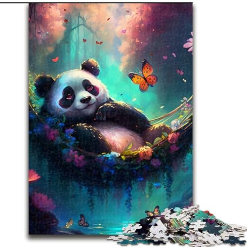 Puzzle für Erwachsene, 1000 Teile, wunderschöne Panda-Puzzles aus Pappe, Größe 26x38cm, für Reiseliebhaber und Paare, anspruchsvolles Spielzeug von ZKYUBEK
