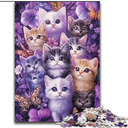 Puzzle für Erwachsene, 1000 Teile „Eine Gruppe von Katzen“, Holzpuzzle für Erwachsene, 26x38cm, Denksportaufgabe, Spiel für Erwachsene, interaktive Aktivität für die Familie Puzzle für Erwachsene, 1000 Teile „Eine Gruppe von Katzen“, Holzpuzzle für Erwachsene, 26x38cm, Denksportaufgabe, Spiel für Erwachsene, interaktive Aktivität für die Familie von ZKYUBEK