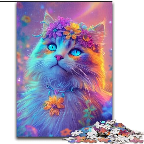 Puzzle für Erwachsene, 1000 Teile Blumen und Katzen, Holzpuzzle für Erwachsene, 26x38cm, Familienaktivität, Denksportaufgabe, Heimdekoration Puzzle für Erwachsene, 1000 Teile Blumen und Katzen, Holzpuzzle für Erwachsene, 26x38cm, Familienaktivität, Denksportaufgabe, Heimdekoration von ZKYUBEK