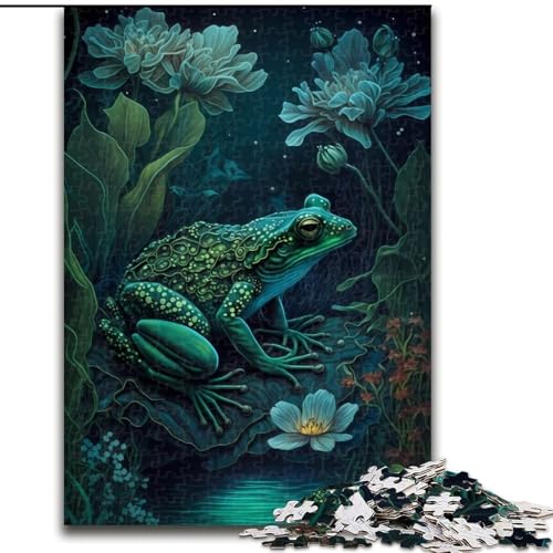 Puzzle für Erwachsene, 1000 Teile Frosch-Mythenland, Kartonpuzzle, Größe 26x38cm, anspruchsvolles Denkspiel – entspannendes Spielzeug für Teenager von ZKYUBEK