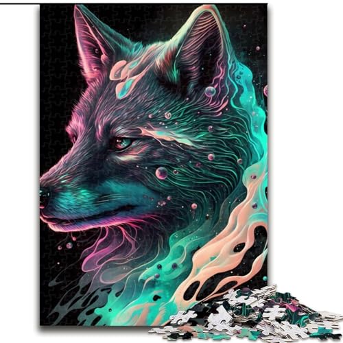 Puzzle für Erwachsene, 1000 Teile Precious Wolf aus Karton, Größe 26x38cm, anspruchsvolles Denkspiel – entspannendes Spielzeug für Teenager von ZKYUBEK