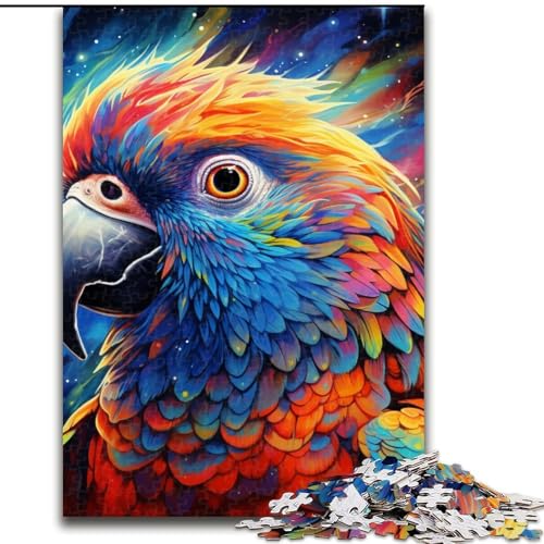 Puzzle für Erwachsene, 1000 Tiere, Vögel, Papageien, Holzpuzzle, Größe 50x75cm, Muttertag, Geburtstag, Weihnachten von ZKYUBEK