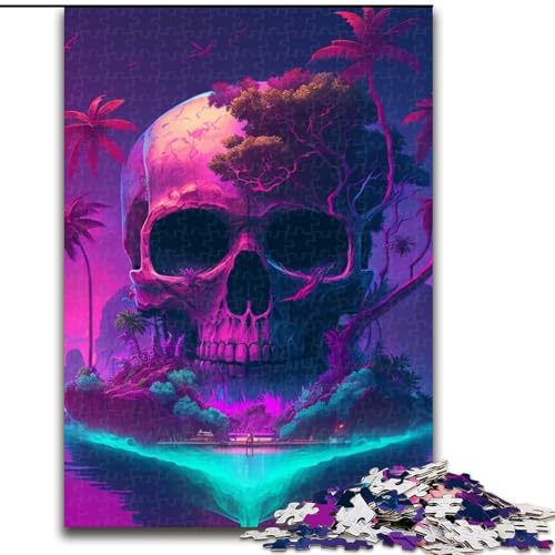 Puzzle für Erwachsene, 1000 Unmögliche Totenkopf-Puzzles für Erwachsene, Größe 26x38cm, Herausforderndes Denkspiel für Teenager, Familienspaß, interaktives Spiel Puzzle für Erwachsene, 1000 Unmögliche Totenkopf-Puzzles für Erwachsene, Größe 26x38cm, Herausforderndes Denkspiel für Teenager, Familienspaß, interaktives Spiel von ZKYUBEK