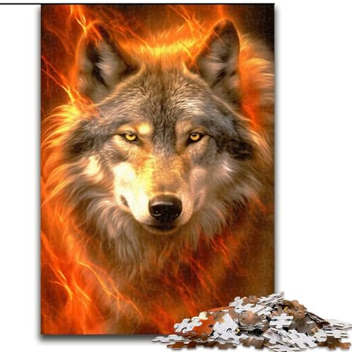 Puzzle für Erwachsene, 1000 Wolf-Puzzle aus Holz, 50x75cm, interaktives Familienspiel, Denksportaufgabe, Lernspielzeug Puzzle für Erwachsene, 1000 Wolf-Puzzle aus Holz, 50x75cm, interaktives Familienspiel, Denksportaufgabe, Lernspielzeug von ZKYUBEK