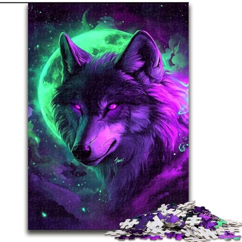 Puzzle für Erwachsene, 1000 Wolf-Puzzle aus Holz, 50x75cm, interaktives Familienspiel, Denksportaufgabe, Lernspielzeug Puzzle für Erwachsene, 1000 Wolf-Puzzle aus Holz, 50x75cm, interaktives Familienspiel, Denksportaufgabe, Lernspielzeug von ZKYUBEK