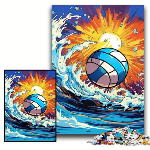 Puzzle für Erwachsene, 1000 farbenfrohe Beachvolleyball-Puzzles, anspruchsvolle Puzzles, 50x75cm, Lernspielzeug für Teenager, Heimbüro-Dekor Puzzle für Erwachsene, 1000 farbenfrohe Beachvolleyball-Puzzles, anspruchsvolle Puzzles, 50x75cm, Lernspielzeug für Teenager, Heimbüro-Dekor von ZKYUBEK