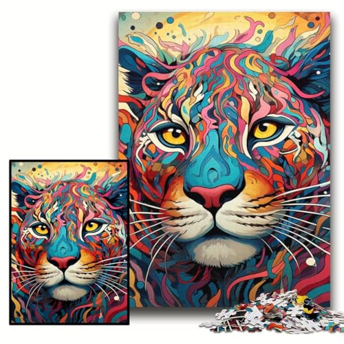 Puzzle für Erwachsene, 1000 farbenfrohe Kunstpuzzles mit Pumas, anspruchsvolle Puzzles, 50x75cm, Lernspielzeug für Teenager, Heim- und Bürodekoration Puzzle für Erwachsene, 1000 farbenfrohe Kunstpuzzles mit Pumas, anspruchsvolle Puzzles, 50x75cm, Lernspielzeug für Teenager, Heim- und Bürodekoration von ZKYUBEK