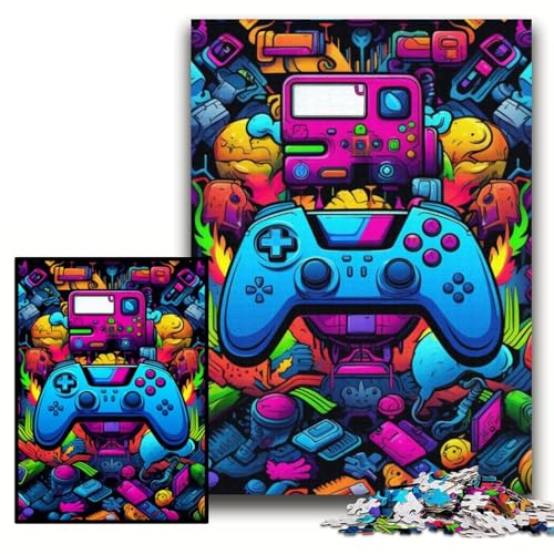 Puzzle für Erwachsene, 1000 farbenfrohe Kunstspiele, anspruchsvolle Puzzles, 26x38cm, Lernspielzeug für Teenager, Heim- und Bürodekoration Puzzle für Erwachsene, 1000 farbenfrohe Kunstspiele, anspruchsvolle Puzzles, 26x38cm, Lernspielzeug für Teenager, Heim- und Bürodekoration von ZKYUBEK
