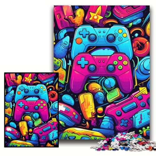 Puzzle für Erwachsene, 1000 farbenfrohe Kunstspiele, anspruchsvolle Puzzles, 26x38cm, Lernspielzeug für Teenager, Heim- und Bürodekoration Puzzle für Erwachsene, 1000 farbenfrohe Kunstspiele, anspruchsvolle Puzzles, 26x38cm, Lernspielzeug für Teenager, Heim- und Bürodekoration von ZKYUBEK