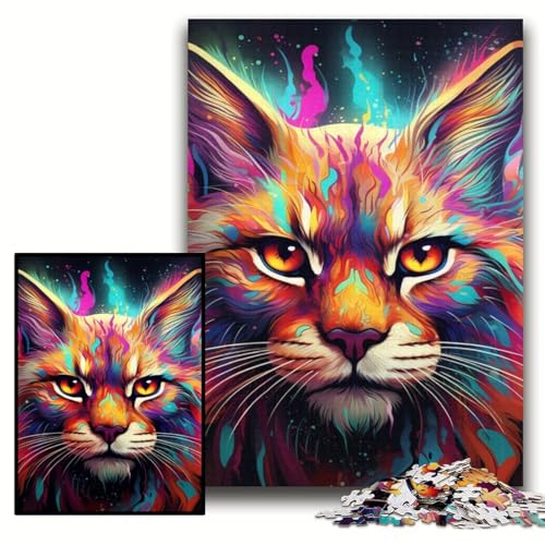 Puzzle für Erwachsene, 1000 farbenfrohe Luchs-Puzzles, anspruchsvolle Puzzles, 50x75cm, Lernspielzeug für Teenager, Heim- und Bürodekoration Puzzle für Erwachsene, 1000 farbenfrohe Luchs-Puzzles, anspruchsvolle Puzzles, 50x75cm, Lernspielzeug für Teenager, Heim- und Bürodekoration von ZKYUBEK