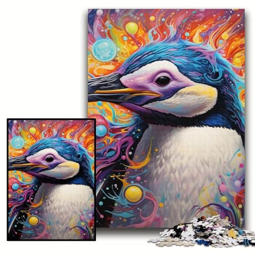 Puzzle für Erwachsene, 1000 farbenfrohe Pinguine, anspruchsvolle Puzzles, 50x75cm, Lernspielzeug für Teenager, Dekoration für das Home Office Puzzle für Erwachsene, 1000 farbenfrohe Pinguine, anspruchsvolle Puzzles, 50x75cm, Lernspielzeug für Teenager, Dekoration für das Home Office von ZKYUBEK