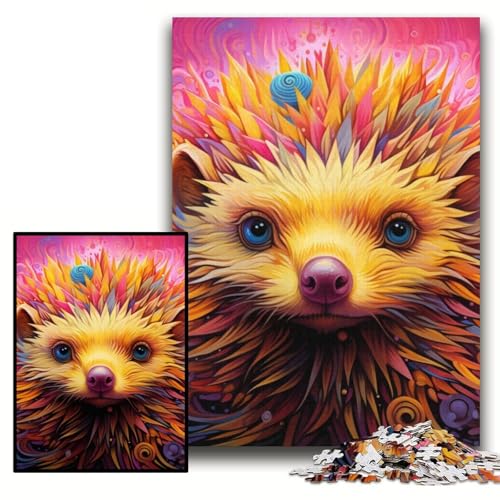 Puzzle für Erwachsene, 1000 farbige Igel-Puzzles aus Pappe, 26x38cm, für Teenager und Familienspaß – DIY-Denkspiel als Geschenk Puzzle für Erwachsene, 1000 farbige Igel-Puzzles aus Pappe, 26x38cm, für Teenager und Familienspaß – DIY-Denkspiel als Geschenk von ZKYUBEK