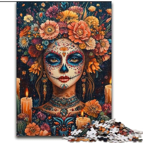 Puzzle für Erwachsene, 1000 mexikanische Totenkopfmädchen, Holzpuzzle, 26x38cm, interaktives Familienspiel, Denksportaufgabe, Lernspielzeug Puzzle für Erwachsene, 1000 mexikanische Totenkopfmädchen, Holzpuzzle, 26x38cm, interaktives Familienspiel, Denksportaufgabe, Lernspielzeug von ZKYUBEK