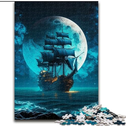 Puzzle für Erwachsene, 1000-teiliges Astronautenschiff-Puzzle aus Pappe, Größe 26x38cm, für Reiseliebhaber und Paare, anspruchsvolles Spielzeug von ZKYUBEK