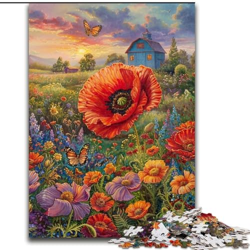 Puzzle für Erwachsene, 1000-teiliges Bauernhof-Blumenmeer-Puzzle aus Holz für Erwachsene, 26x38cm, Denksportaufgabe, Spiel für Erwachsene, interaktive Familienaktivität Puzzle für Erwachsene, 1000-teiliges Bauernhof-Blumenmeer-Puzzle aus Holz für Erwachsene, 26x38cm, Denksportaufgabe, Spiel für Erwachsene, interaktive Familienaktivität von ZKYUBEK