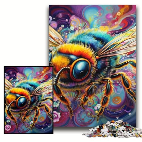 Puzzle für Erwachsene, 1000-teiliges Bienen-Holzpuzzle für Erwachsene, 50x75cm, interaktives Familienspiel, Denksportaufgabe, Lernspielzeug Puzzle für Erwachsene, 1000-teiliges Bienen-Holzpuzzle für Erwachsene, 50x75cm, interaktives Familienspiel, Denksportaufgabe, Lernspielzeug von ZKYUBEK