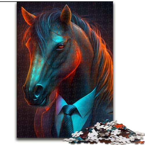 Puzzle für Erwachsene, 1000-teiliges Boss-Pferd-Holzpuzzle, Größe 50x75cm, anspruchsvolles Denkspiel für Teenager, Spaß für den Familienspieleabend Puzzle für Erwachsene, 1000-teiliges Boss-Pferd-Holzpuzzle, Größe 50x75cm, anspruchsvolles Denkspiel für Teenager, Spaß für den Familienspieleabend von ZKYUBEK