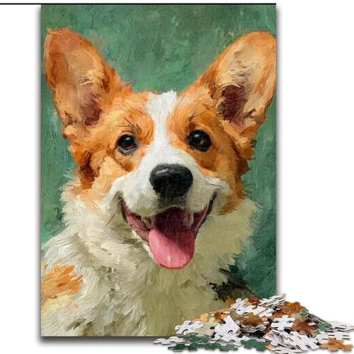 Puzzle für Erwachsene, 1000-teiliges Corgi-Holzpuzzle für Erwachsene, 26x38cm, Denksportaufgabe, Spiel für Erwachsene, interaktive Familienaktivität Puzzle für Erwachsene, 1000-teiliges Corgi-Holzpuzzle für Erwachsene, 26x38cm, Denksportaufgabe, Spiel für Erwachsene, interaktive Familienaktivität von ZKYUBEK