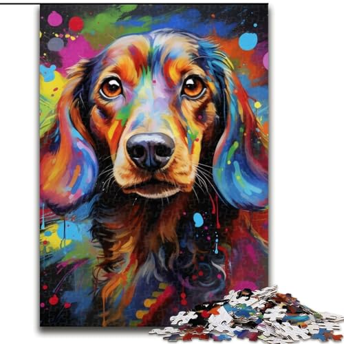 Puzzle für Erwachsene, 1000-teiliges Dackel-Puzzle, Größe 26x38cm, anspruchsvolles Denkspiel für Teenager, Spaß für den Spieleabend mit der Familie Puzzle für Erwachsene, 1000-teiliges Dackel-Puzzle, Größe 26x38cm, anspruchsvolles Denkspiel für Teenager, Spaß für den Spieleabend mit der Familie von ZKYUBEK