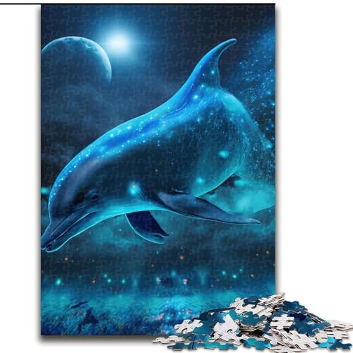 Puzzle für Erwachsene, 1000-teiliges Delphin-Weltraum-Holzpuzzle für Erwachsene, Größe 50x75cm, Familienaktivität, Denksportaufgabe, Heimdekoration Puzzle für Erwachsene, 1000-teiliges Delphin-Weltraum-Holzpuzzle für Erwachsene, Größe 50x75cm, Familienaktivität, Denksportaufgabe, Heimdekoration von ZKYUBEK