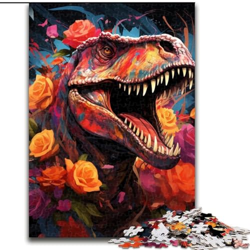 Puzzle für Erwachsene, 1000-teiliges Dinosaurier-Puzzle für Erwachsene, Größe 26x38cm, anspruchsvolles Denkspiel – entspannendes Spielzeug für Teenager von ZKYUBEK