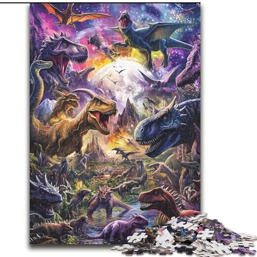 Puzzle für Erwachsene, 1000-teiliges Dinosaurier-Tyrannosaurus-Holzpuzzle für Erwachsene, 26x38cm, Denksportaufgabe, Spiel für Erwachsene, interaktive Familienaktivität Puzzle für Erwachsene, 1000-teiliges Dinosaurier-Tyrannosaurus-Holzpuzzle für Erwachsene, 26x38cm, Denksportaufgabe, Spiel für Erwachsene, interaktive Familienaktivität von ZKYUBEK