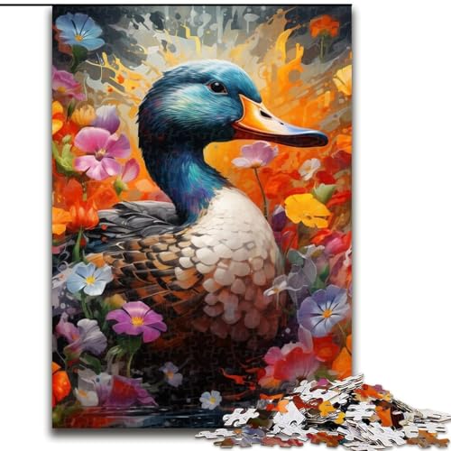 Puzzle für Erwachsene, 1000-teiliges Enten-Puzzle für Erwachsene, Größe 26x38cm, anspruchsvolles Denkspiel – entspannendes Spielzeug für Teenager von ZKYUBEK