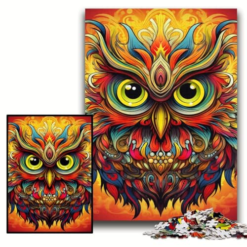 Puzzle für Erwachsene, 1000-teiliges Eulen-Holzpuzzle für Erwachsene, 50x75cm, interaktives Familienspiel, Denksportaufgabe, Lernspielzeug Puzzle für Erwachsene, 1000-teiliges Eulen-Holzpuzzle für Erwachsene, 50x75cm, interaktives Familienspiel, Denksportaufgabe, Lernspielzeug von ZKYUBEK