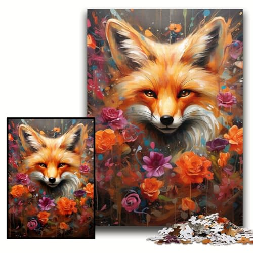 Puzzle für Erwachsene, 1000-teiliges Fantasy-Fuchs-Holzpuzzle für Erwachsene, 50x75cm, interaktives Familienspiel, Denksportaufgabe, Lernspielzeug Puzzle für Erwachsene, 1000-teiliges Fantasy-Fuchs-Holzpuzzle für Erwachsene, 50x75cm, interaktives Familienspiel, Denksportaufgabe, Lernspielzeug von ZKYUBEK