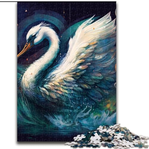Puzzle für Erwachsene, 1000-teiliges Fantasy-Schwan-Holzpuzzle, Größe 50x75cm, für Reiseliebhaber und Paare, anspruchsvolles Spielzeug Puzzle für Erwachsene, 1000-teiliges Fantasy-Schwan-Holzpuzzle, Größe 50x75cm, für Reiseliebhaber und Paare, anspruchsvolles Spielzeug von ZKYUBEK