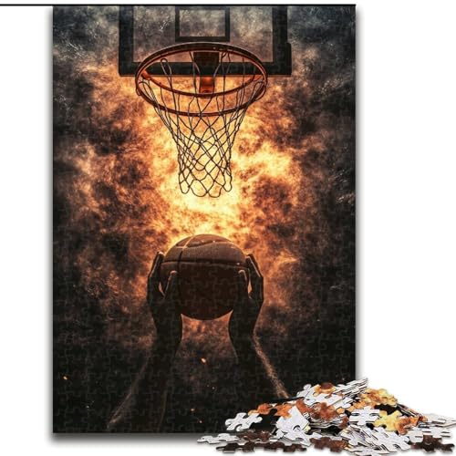 Puzzle für Erwachsene, 1000-teiliges Flammen-Basketball-Holzpuzzle für Erwachsene, 50x75cm, Denksportaufgabe, Spiel für Erwachsene, interaktive Familienaktivität Puzzle für Erwachsene, 1000-teiliges Flammen-Basketball-Holzpuzzle für Erwachsene, 50x75cm, Denksportaufgabe, Spiel für Erwachsene, interaktive Familienaktivität von ZKYUBEK