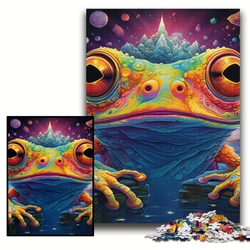 Puzzle für Erwachsene, 1000-teiliges Frosch-Puzzle für Erwachsene, 50x75cm, Eltern, Partner, Freunde – ab 14 Jahren Puzzle für Erwachsene, 1000-teiliges Frosch-Puzzle für Erwachsene, 50x75cm, Eltern, Partner, Freunde – ab 14 Jahren von ZKYUBEK