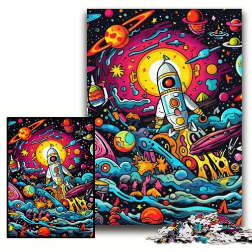 Puzzle für Erwachsene, 1000-teiliges Galaxie-Planeten-Puzzle aus Karton für Erwachsene, 26x38cm, interaktives Familienspiel, Denksportaufgabe, Lernspielzeug Puzzle für Erwachsene, 1000-teiliges Galaxie-Planeten-Puzzle aus Karton für Erwachsene, 26x38cm, interaktives Familienspiel, Denksportaufgabe, Lernspielzeug von ZKYUBEK