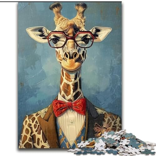 Puzzle für Erwachsene, 1000-teiliges Giraffen-Anzug-Holzpuzzle für Erwachsene, 26x38cm, Denksportaufgabe, Spiel für Erwachsene, interaktive Familienaktivität Puzzle für Erwachsene, 1000-teiliges Giraffen-Anzug-Holzpuzzle für Erwachsene, 26x38cm, Denksportaufgabe, Spiel für Erwachsene, interaktive Familienaktivität von ZKYUBEK