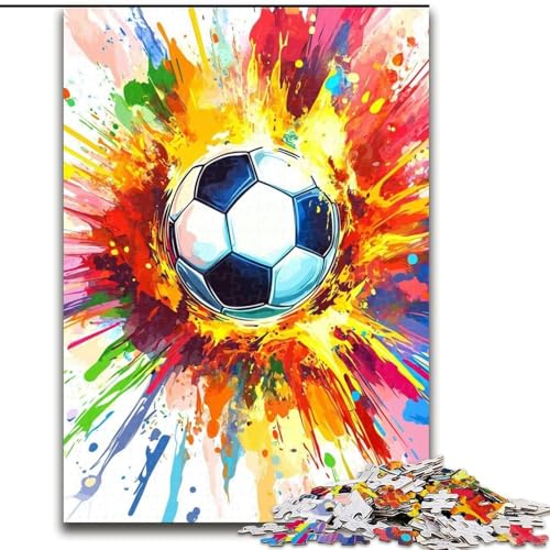 Puzzle für Erwachsene, 1000-teiliges Graffiti-Fußball-Holzpuzzle für Erwachsene, 26x38cm, Denksportaufgabe, Spiel für Erwachsene, interaktive Familienaktivität Puzzle für Erwachsene, 1000-teiliges Graffiti-Fußball-Holzpuzzle für Erwachsene, 26x38cm, Denksportaufgabe, Spiel für Erwachsene, interaktive Familienaktivität von ZKYUBEK