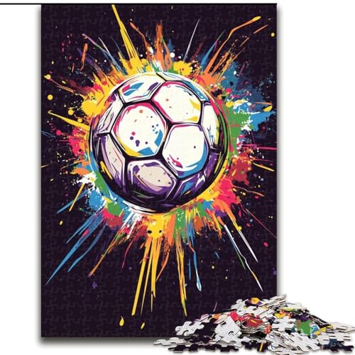 Puzzle für Erwachsene, 1000-teiliges Graffiti-Fußball-Holzpuzzle für Erwachsene, 26x38cm, Denksportaufgabe und Heimdekoration Puzzle für Erwachsene, 1000-teiliges Graffiti-Fußball-Holzpuzzle für Erwachsene, 26x38cm, Denksportaufgabe und Heimdekoration von ZKYUBEK