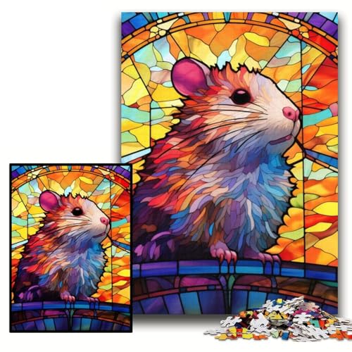 Puzzle für Erwachsene, 1000-teiliges Hamster-Puzzle aus Pappe für Erwachsene, 26x38cm, interaktives Familienspiel, Denksportaufgabe, Lernspielzeug Puzzle für Erwachsene, 1000-teiliges Hamster-Puzzle aus Pappe für Erwachsene, 26x38cm, interaktives Familienspiel, Denksportaufgabe, Lernspielzeug von ZKYUBEK