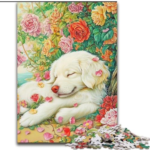 Puzzle für Erwachsene, 1000-teiliges Happy Golden Retriever-Holzpuzzle für Erwachsene, 26x38cm, Denksportaufgabe, Spiel für Erwachsene, interaktive Familienaktivität Puzzle für Erwachsene, 1000-teiliges Happy Golden Retriever-Holzpuzzle für Erwachsene, 26x38cm, Denksportaufgabe, Spiel für Erwachsene, interaktive Familienaktivität von ZKYUBEK