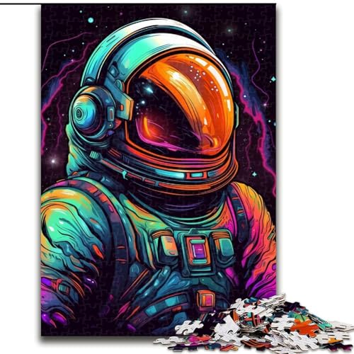 Puzzle für Erwachsene, 1000-teiliges Holzpuzzle Weltraumforscher im Universum, Größe 50x75cm, anspruchsvolles Denkspiel – entspannendes Spielzeug für Teenager von ZKYUBEK