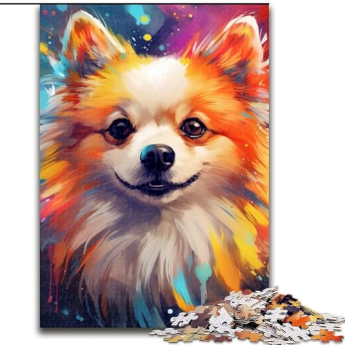 Puzzle für Erwachsene, 1000-teiliges Holzpuzzle mit Zwergspitz, Größe 50x75cm, für Reiseliebhaber und Paare, anspruchsvolles Spielzeug Puzzle für Erwachsene, 1000-teiliges Holzpuzzle mit Zwergspitz, Größe 50x75cm, für Reiseliebhaber und Paare, anspruchsvolles Spielzeug von ZKYUBEK