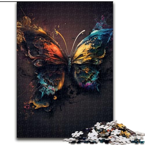 Puzzle für Erwachsene, 1000-teiliges Holzpuzzle mit bunten Schmetterlingen, Größe 50x75cm, Familienaktivität, Denksportaufgabe, Heimdekoration Puzzle für Erwachsene, 1000-teiliges Holzpuzzle mit bunten Schmetterlingen, Größe 50x75cm, Familienaktivität, Denksportaufgabe, Heimdekoration von ZKYUBEK