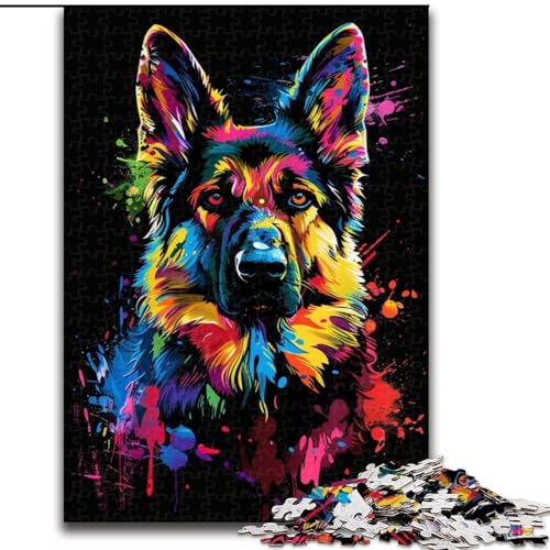 Puzzle für Erwachsene, 1000-teiliges Holzpuzzle mit deutschem Schäferhund, Größe 50x75cm, für Reiseliebhaber und Paare, anspruchsvolles Spielzeug Puzzle für Erwachsene, 1000-teiliges Holzpuzzle mit deutschem Schäferhund, Größe 50x75cm, für Reiseliebhaber und Paare, anspruchsvolles Spielzeug von ZKYUBEK