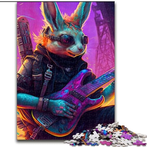 Puzzle für Erwachsene, 1000-teiliges Kaninchen-Gitarren-Tierpuzzle für Erwachsene, Größe 50x75cm, perfekt für Familienspaß, Partyspiele, Gastgeschenke für Geburtstagspartys Puzzle für Erwachsene, 1000-teiliges Kaninchen-Gitarren-Tierpuzzle für Erwachsene, Größe 50x75cm, perfekt für Familienspaß, Partyspiele, Gastgeschenke für Geburtstagspartys von ZKYUBEK