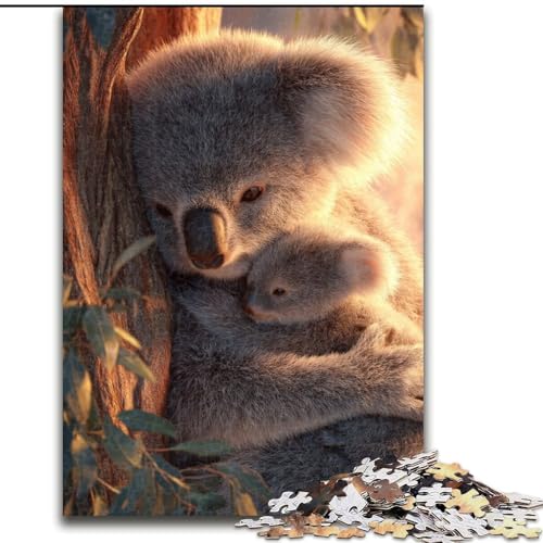 Puzzle für Erwachsene, 1000-teiliges Koala-Holzpuzzle für Erwachsene, 26x38cm, Familienaktivität, Denksportaufgabe, Heimdekoration Puzzle für Erwachsene, 1000-teiliges Koala-Holzpuzzle für Erwachsene, 26x38cm, Familienaktivität, Denksportaufgabe, Heimdekoration von ZKYUBEK
