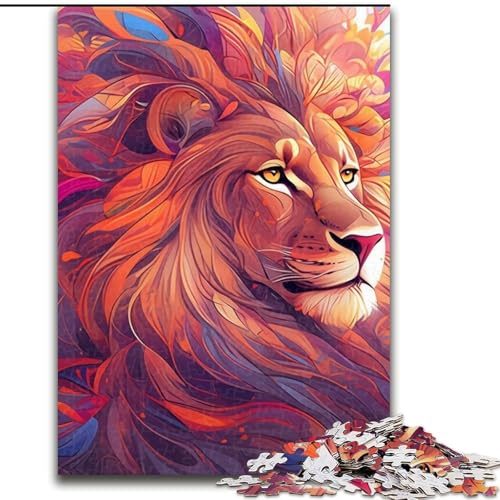 Puzzle für Erwachsene, 1000-teiliges Löwen-Puzzle für Erwachsene, Größe 26x38cm, anspruchsvolles Denkspiel – entspannendes Spielzeug für Teenager von ZKYUBEK