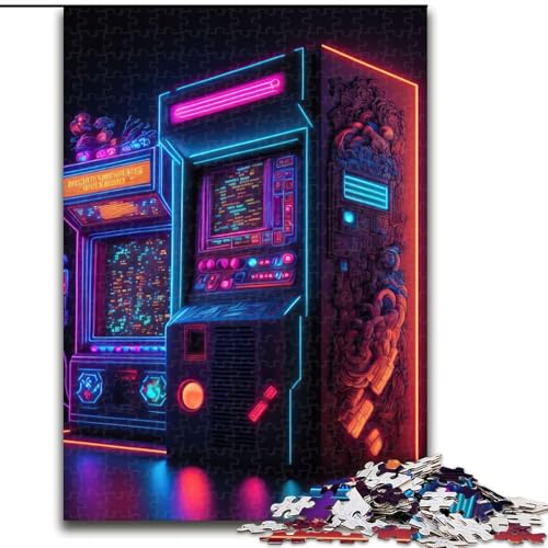 Puzzle für Erwachsene, 1000-teiliges Neon-Spiel, Papp-Puzzle für Erwachsene, Größe 26x38cm, Denksportaufgabe, Spiel für Erwachsene, interaktive Aktivität für die Familie von ZKYUBEK