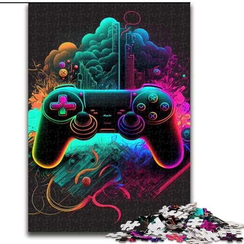 Puzzle für Erwachsene, 1000-teiliges Neon-Spiel, Papp-Puzzle für Erwachsene, Größe 26x38cm, Denksportaufgabe, Spiel für Erwachsene, interaktive Aktivität für die Familie von ZKYUBEK