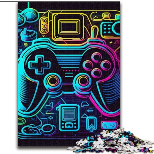 Puzzle für Erwachsene, 1000-teiliges Neon-Spiel, schwierige Puzzles für Erwachsene, Größe 50x75cm, Denksportspiel für Teenager von ZKYUBEK